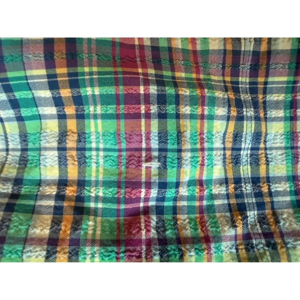 Tommy Bahama Mens XXL Plaid Seersucker Swim Trunks Board Shorts Multicolor 6in